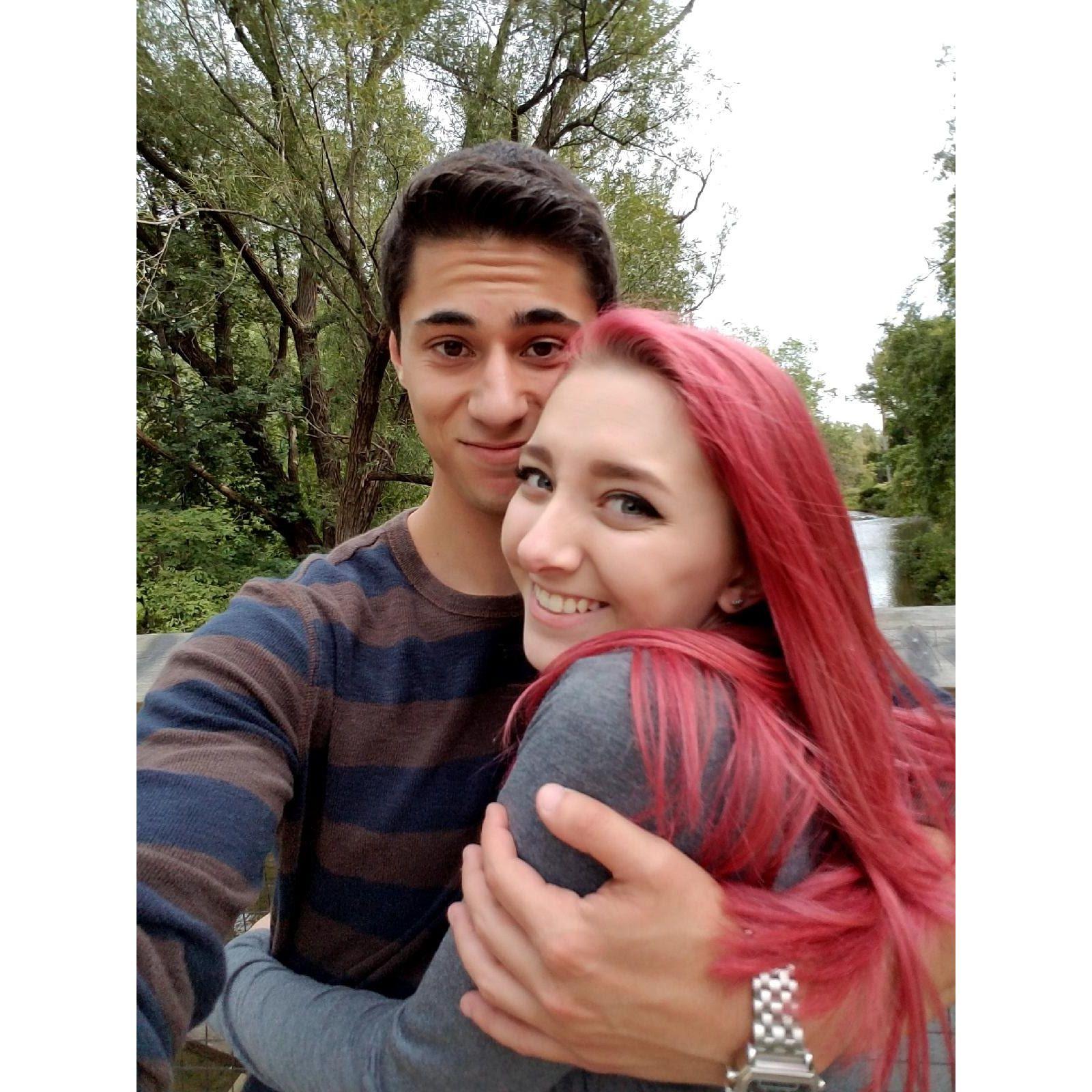 One of our first dates
2017