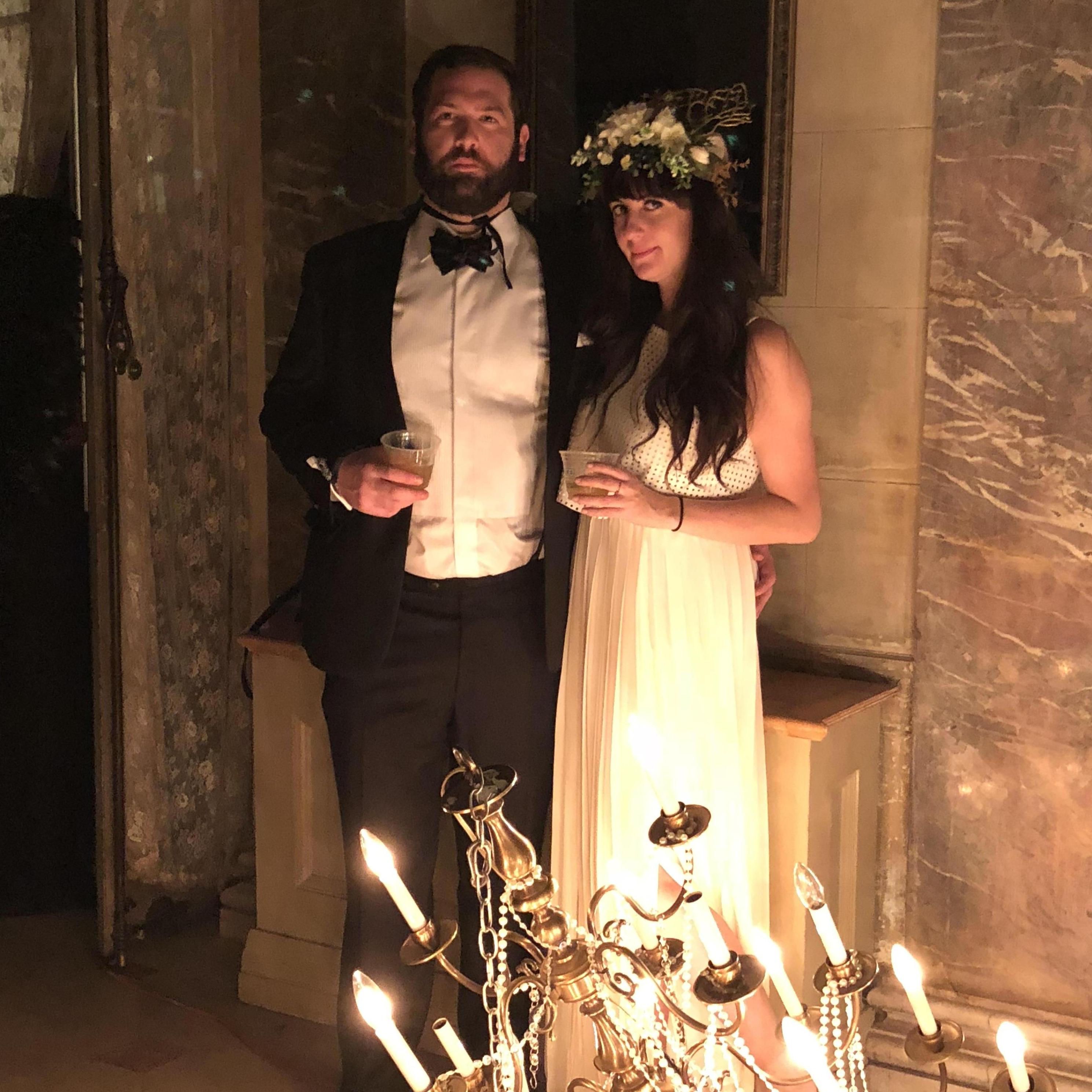 Our first Halloween together - no we were not "bride & groom"