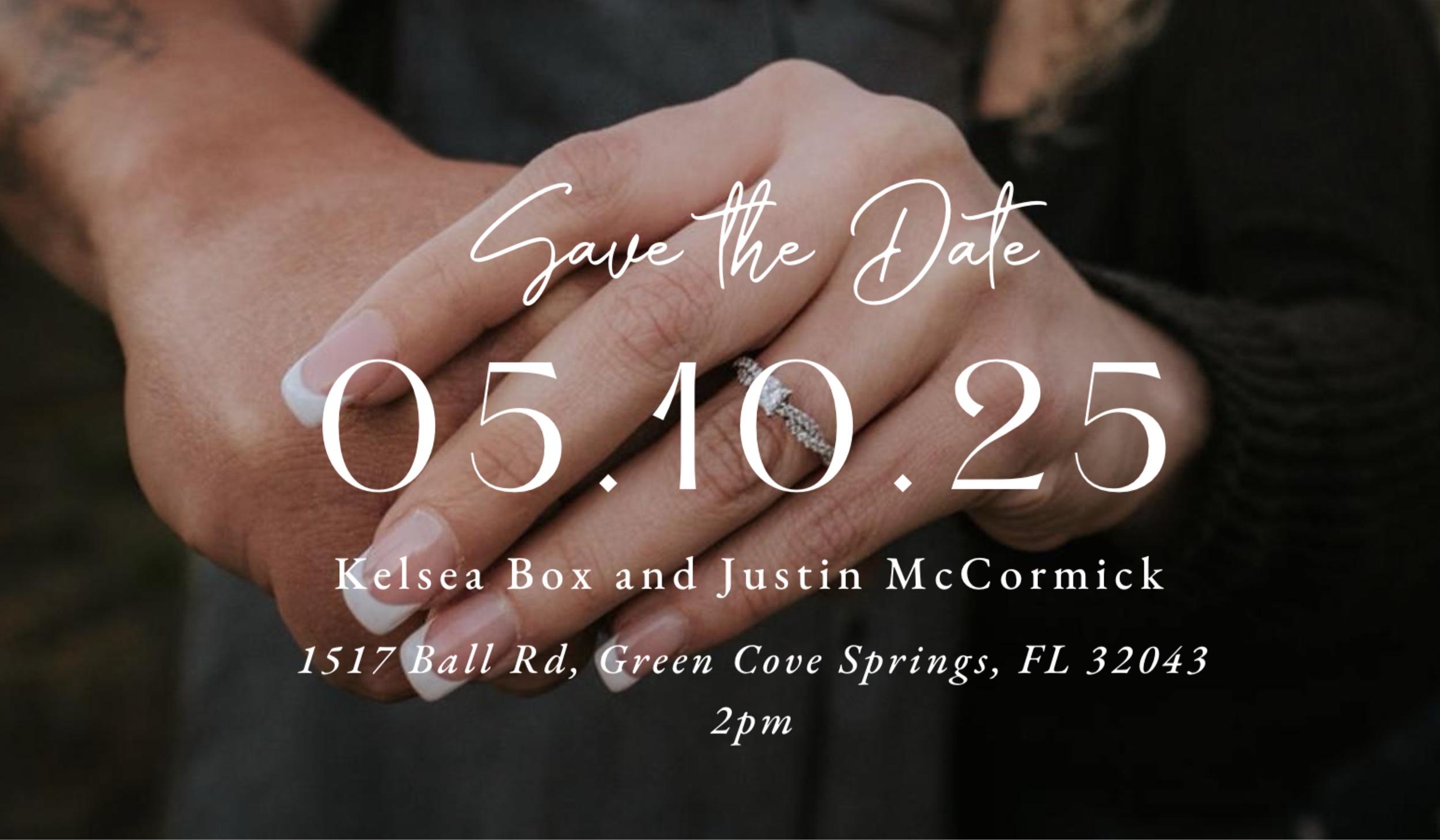 The Wedding Website of Kelsea Box and Justin McCormick