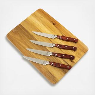 Pakka Wood Steak Knives, Set of 6