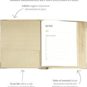 The Folio™ Document Organiz for Important Papers