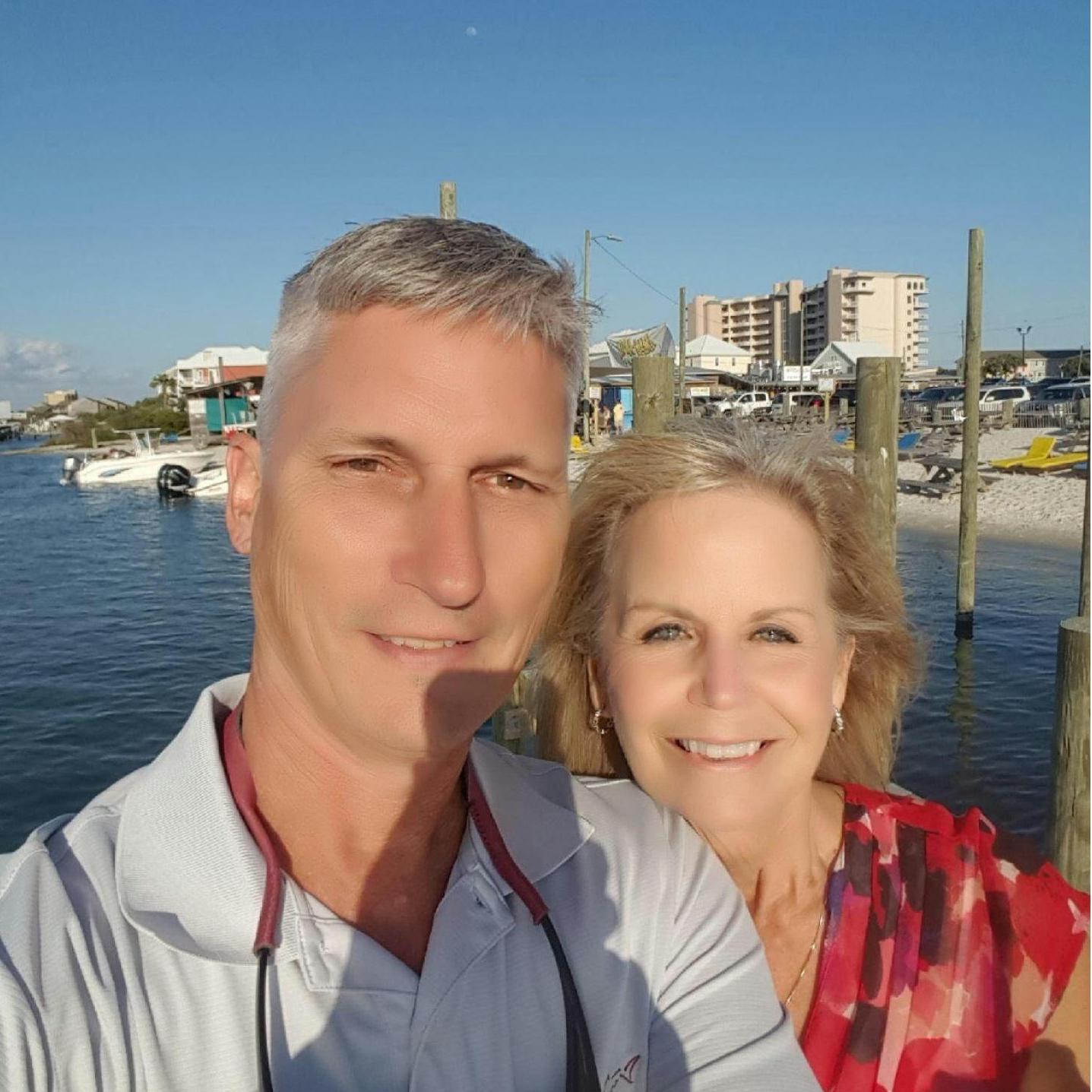 On the dock at Florabama Yacht Club.