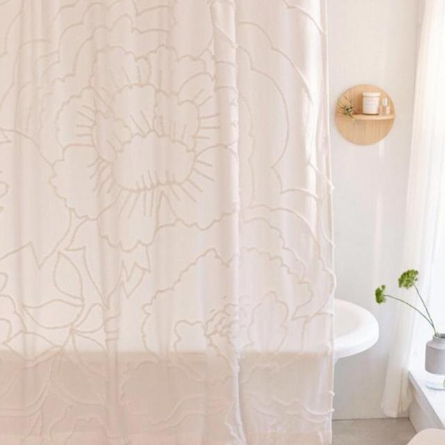 Floral Tufted Shower Curtain