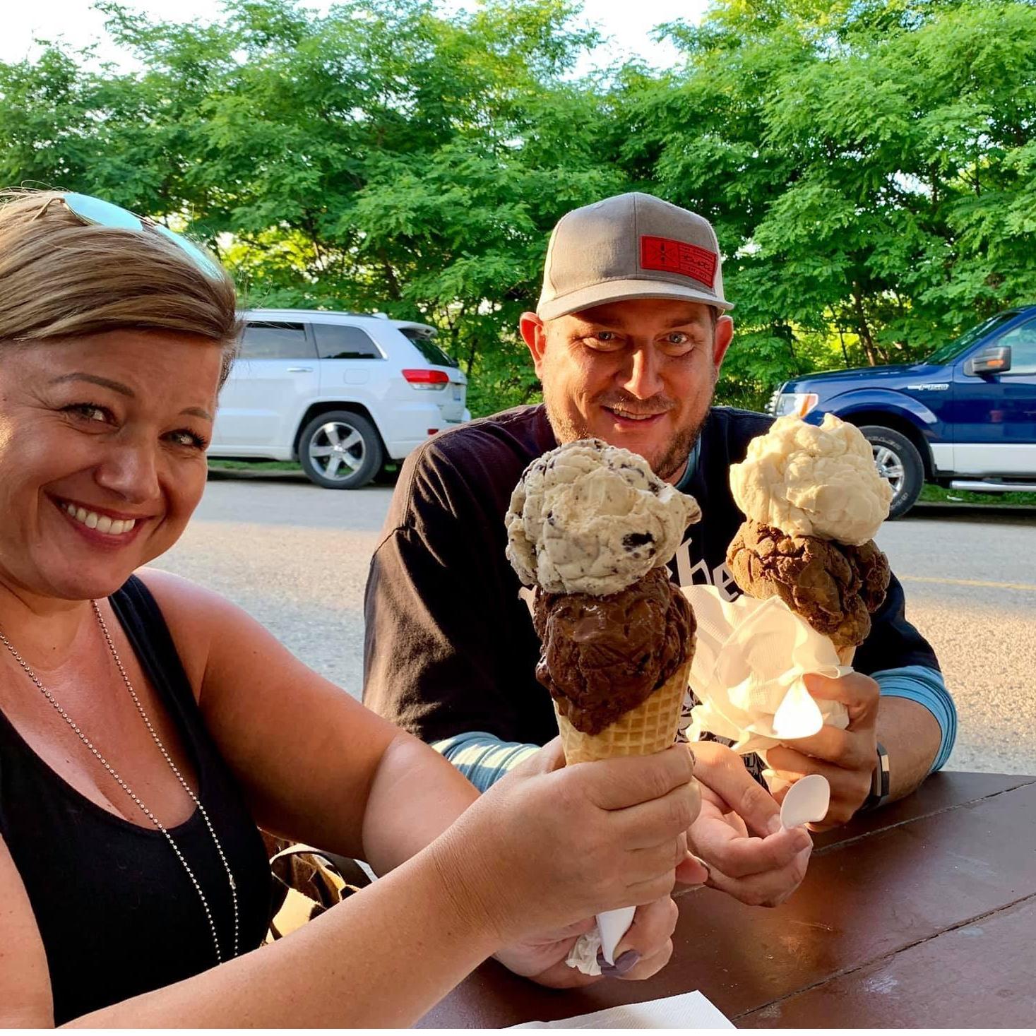 Ice cream, his first true love