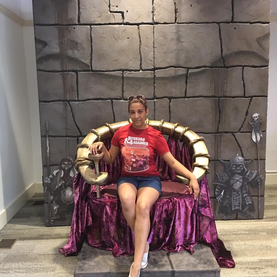 Liz being extra on the throne from Labyrinth!!!!! She is obsessed with any and everything Jim Henson!