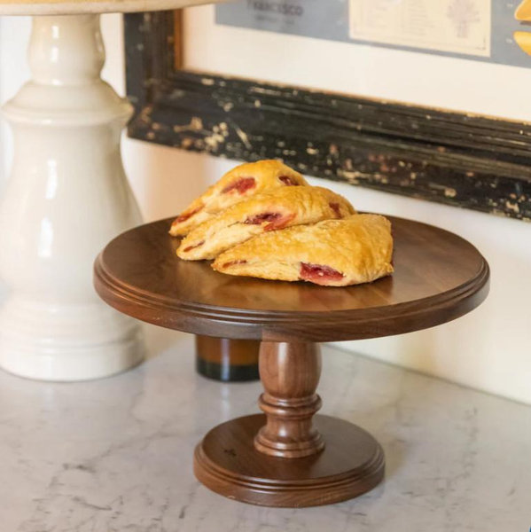 Walnut Cake Stand