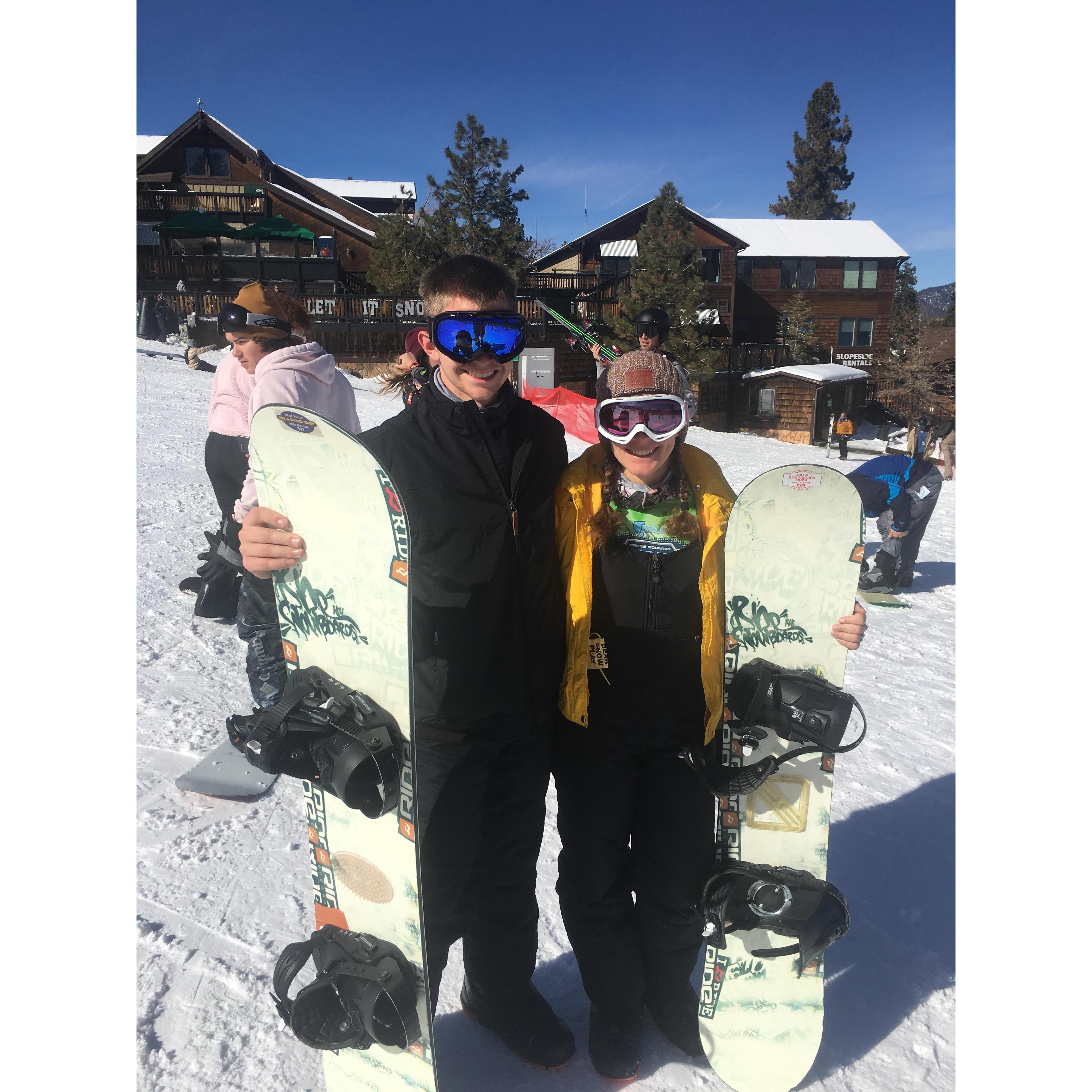 Before we went up the mountain!