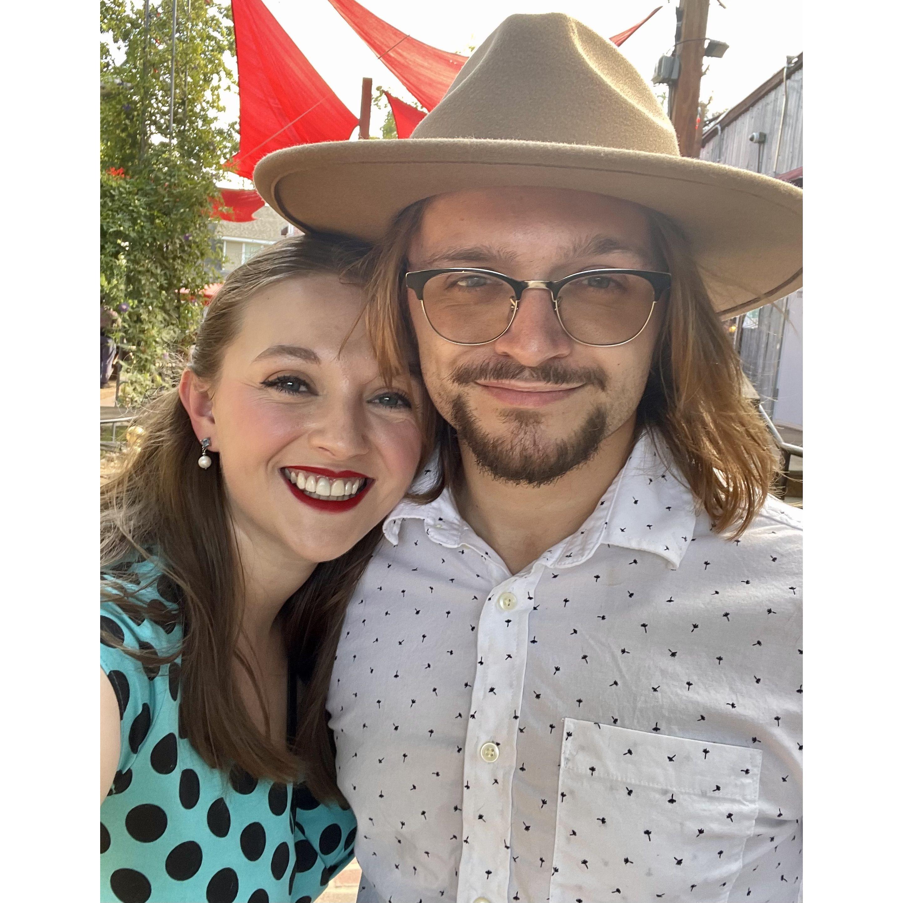 October 2023 - at our friends' wedding!