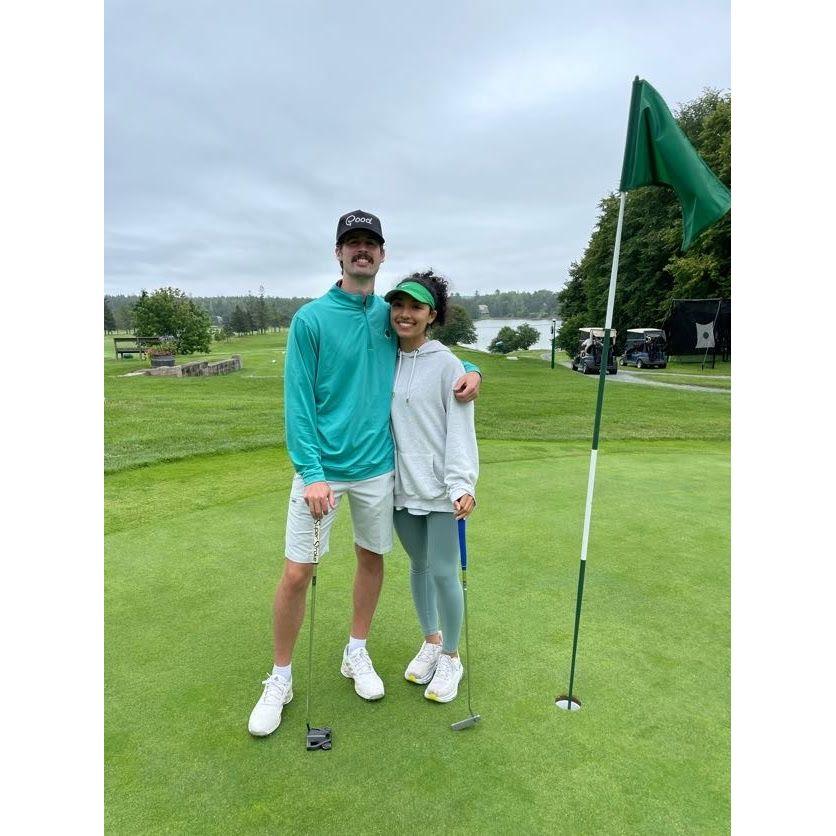 Our first time golfing at the Causeway Club in Maine