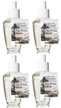 Bath and Body Works 4 Pack Fiji White Sands Wallflowers Fragrance Refill. 0.8 Oz.
