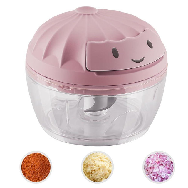 SAYIHEXIHE Manual Food Chopper Vegetable Cutter Onions Cutter Garlic Dicer Grinder Veggie Chopper with Container 160ML