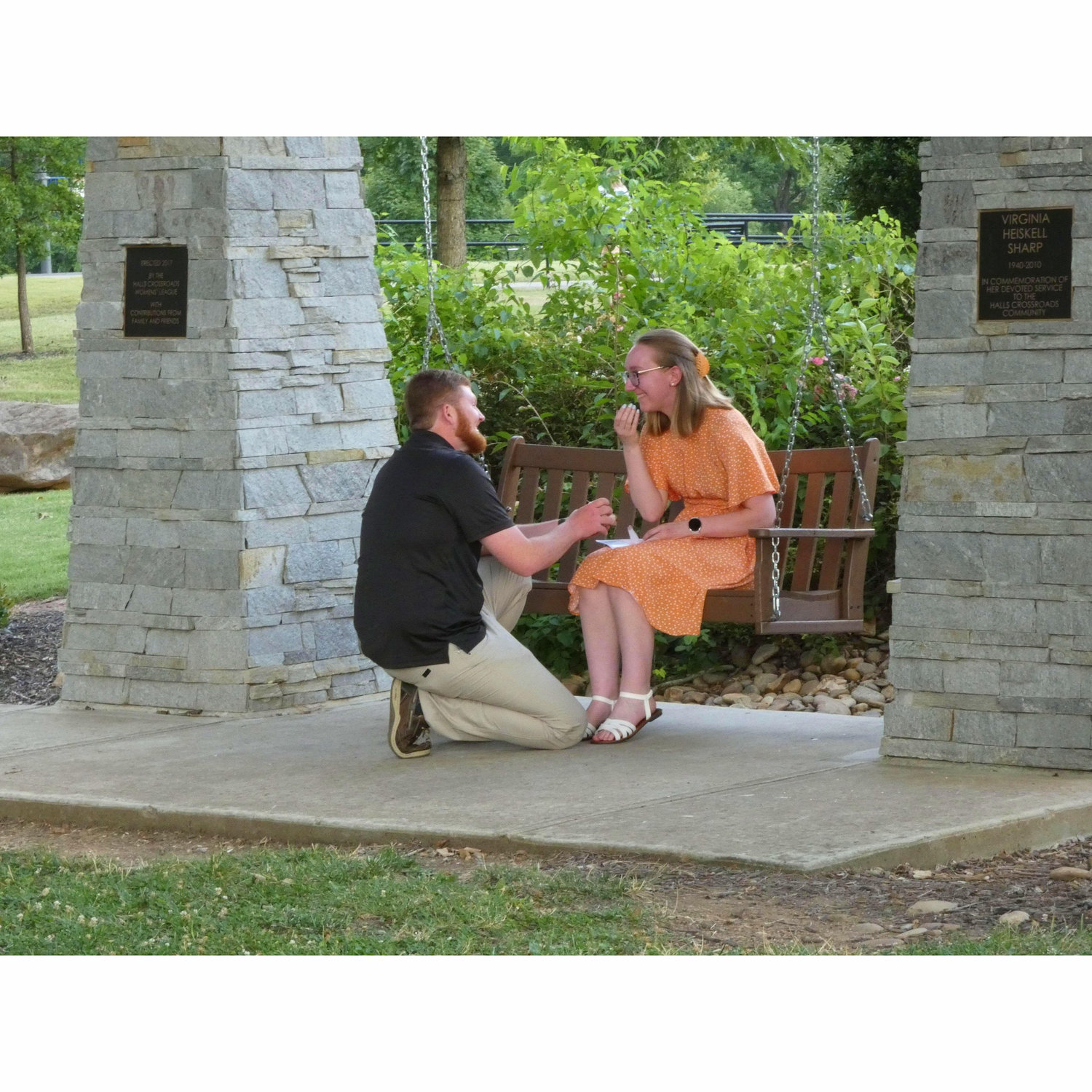 The moment he proposed