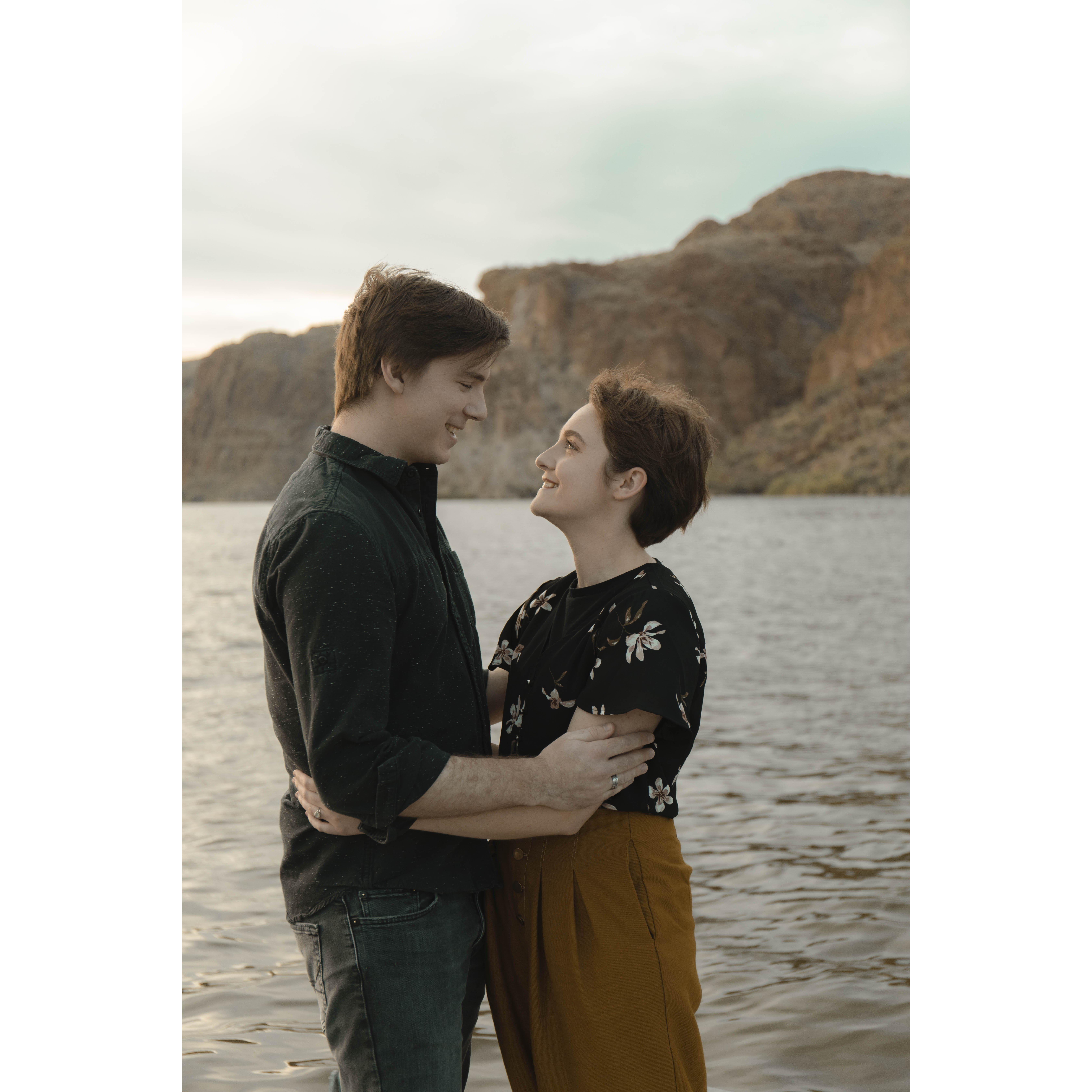 Engagement Photos at Canyon Lake with Sara at Cactus Life Photography