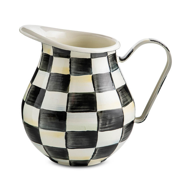 Mackenzie-Childs Courtly Check Pitcher
