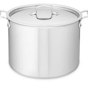 All-Clad Tri-Ply Stainless-Steel Stock Pot, 12-Qt.