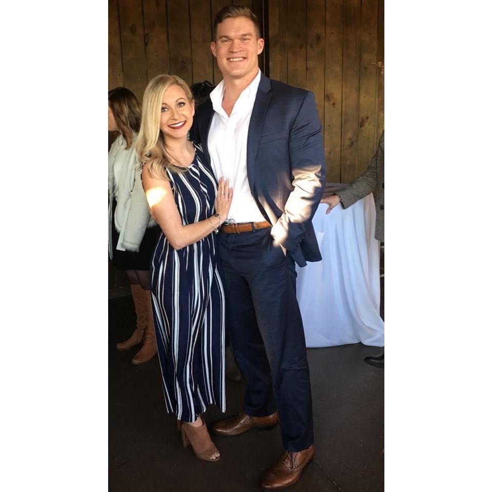 These two have attended 6 weddings together since they started dating. Safe to say they have had much practice at securing a "forever wedding date."