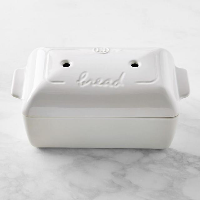 Emile Henry Covered Bread Loaf, White