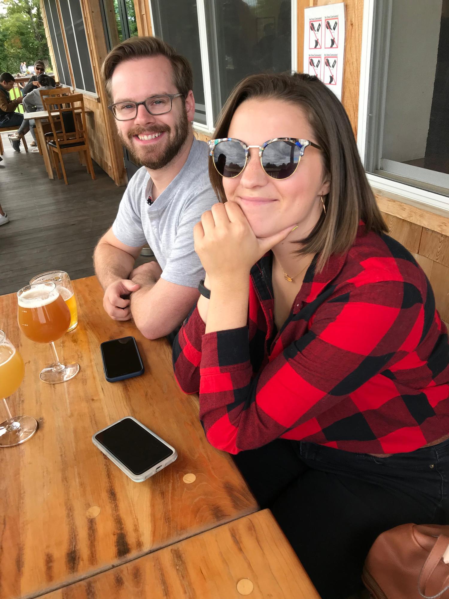 Chillin’ at a brewery in VT