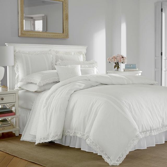 King White Annabella Duvet Cover Set - Stone Cottage
