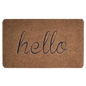 "Hello" front door mat