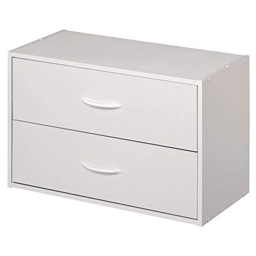 ClosetMaid 1566 Stackable 2-Drawer Horizontal Organizer, White