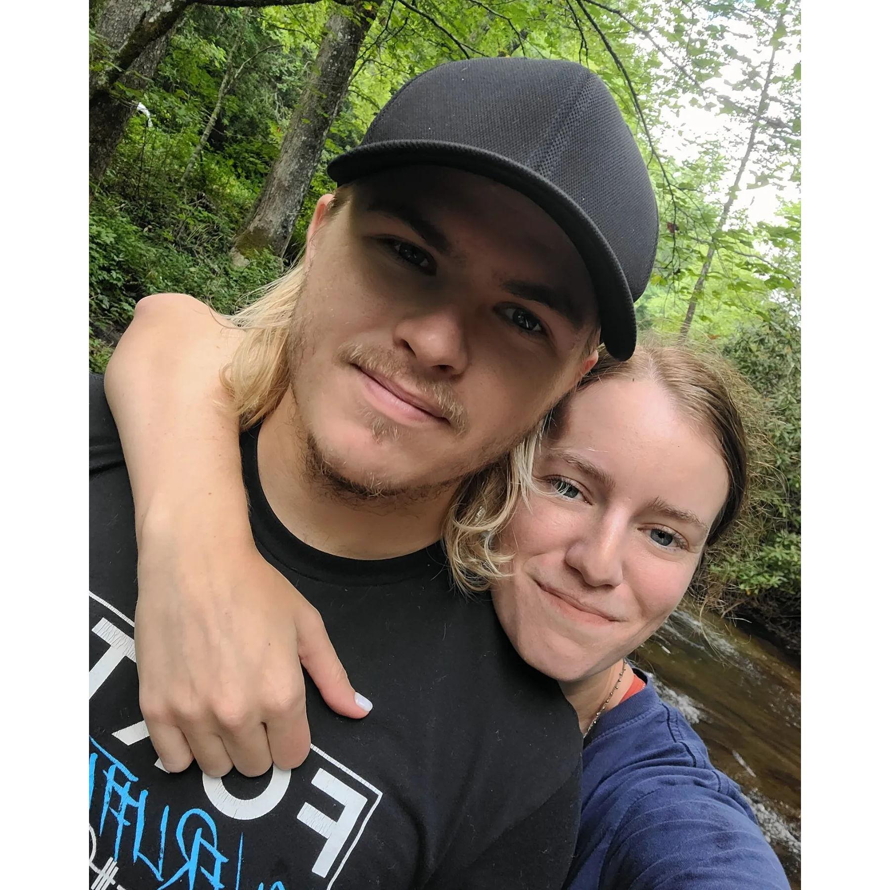 Our first trip to NC with each other in Pisgah National Forest.