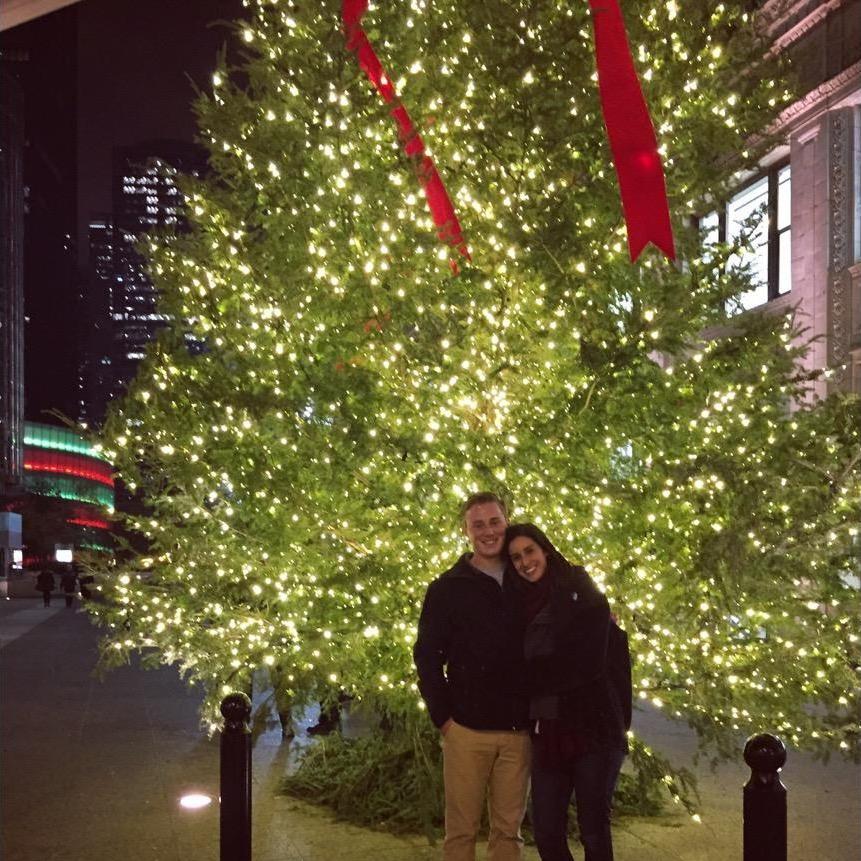 This is the first picture we took together!  We were in Chicago after visiting his family in Moline for Thanksgiving.
