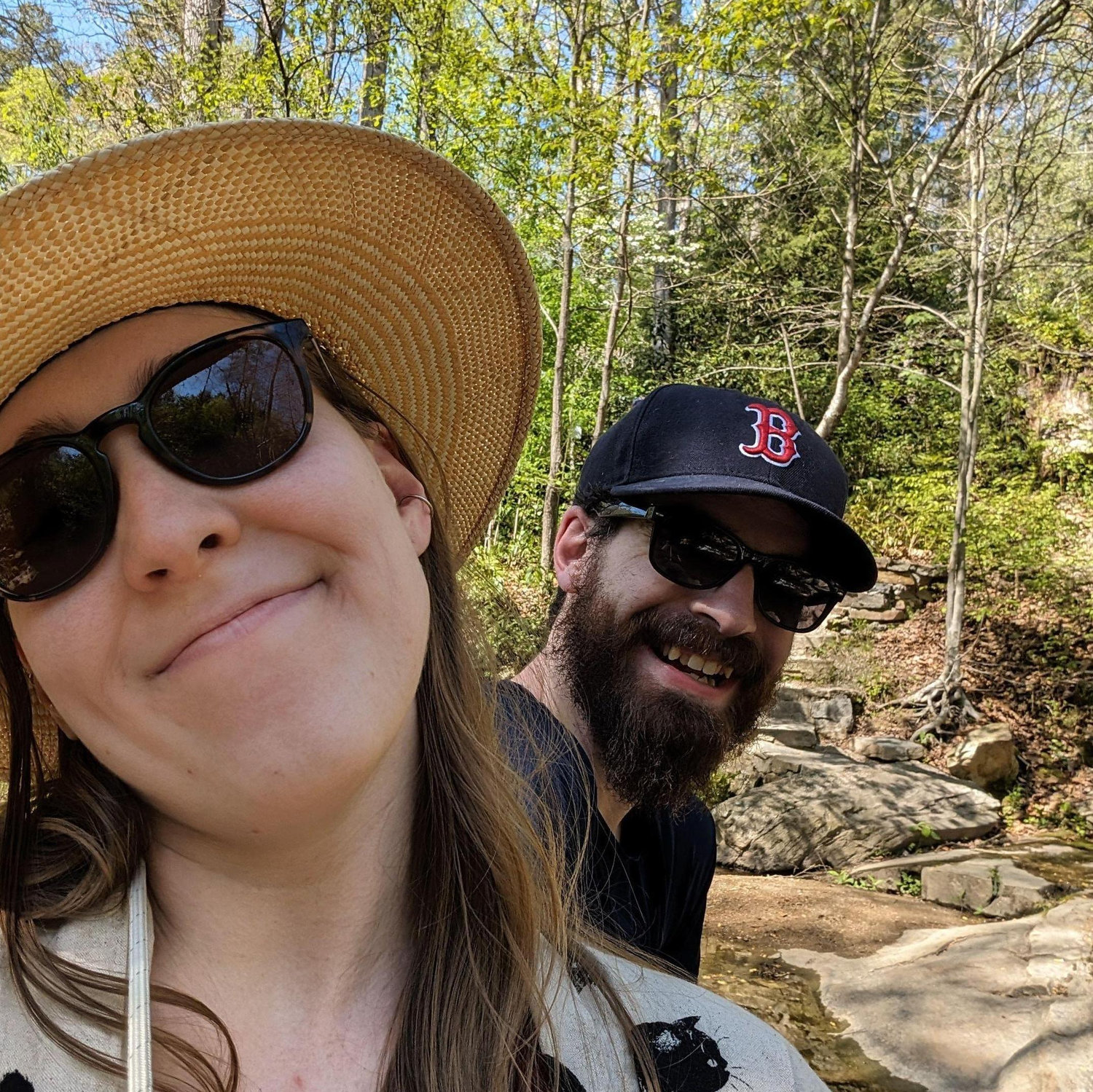 Celebrating our 9th Anniversary on our 1st day in Asheville NC -April 2024