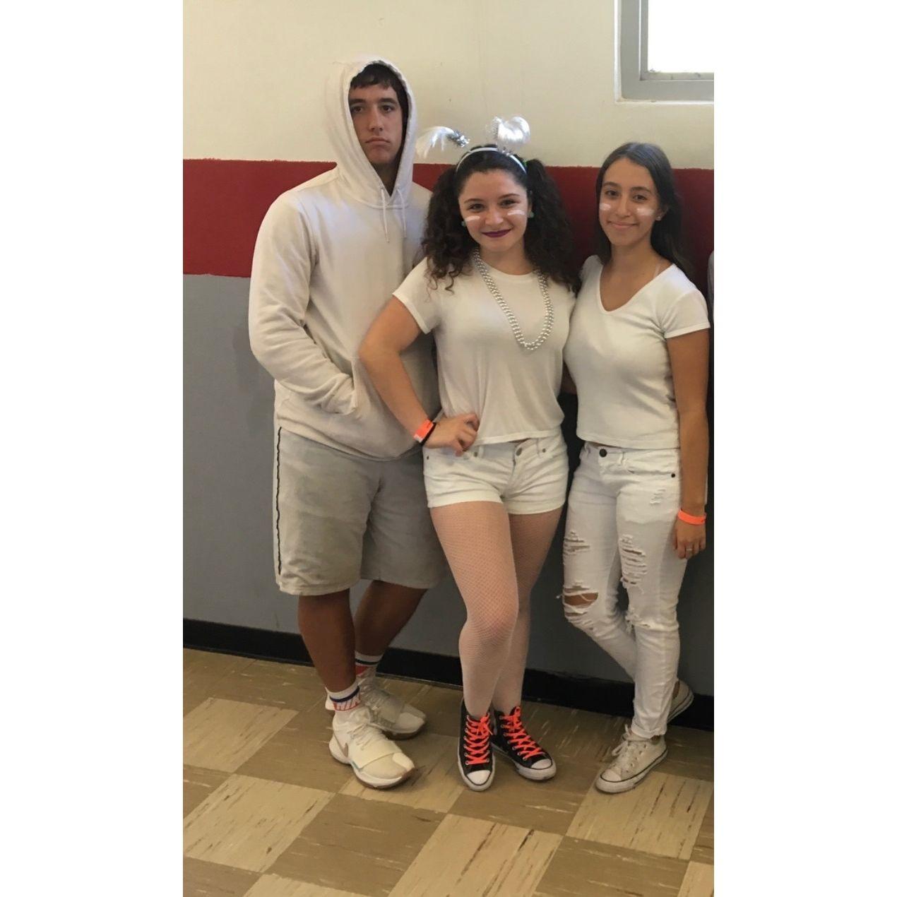 2017 - Start of Senior year at CGSH. Senior spirit week and Michael always with a hoodie up & headphones in (somethings never change, LOL).