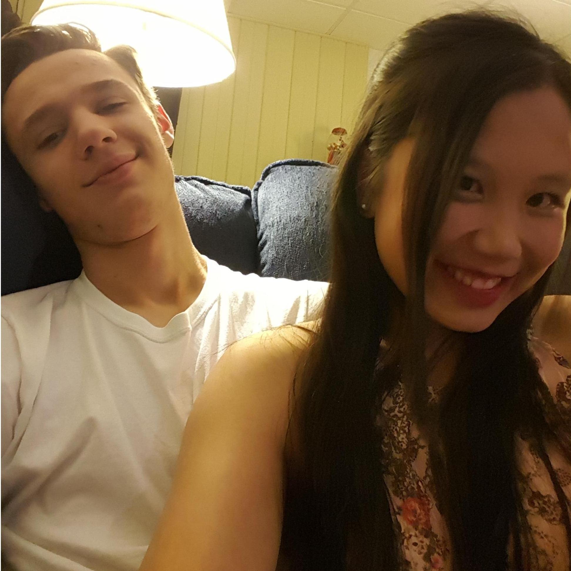 Brian being sick, and I came over to help cheer him up ;)