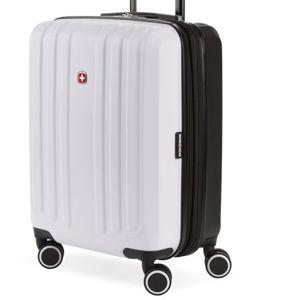 SWISSGEAR 8028 19" Expandable Hardside Spinner Carry-On Luggage - White/Black