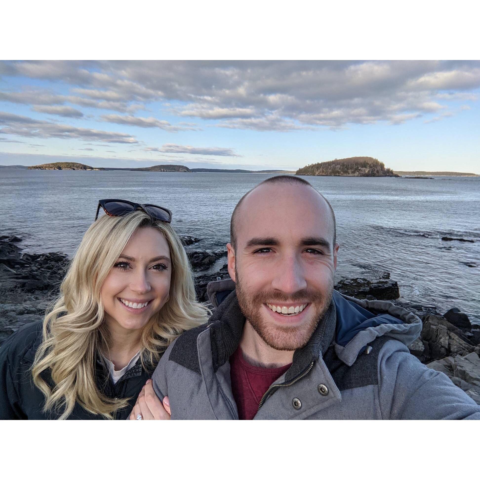 Our engagement-moon in Bar Harbor, ME