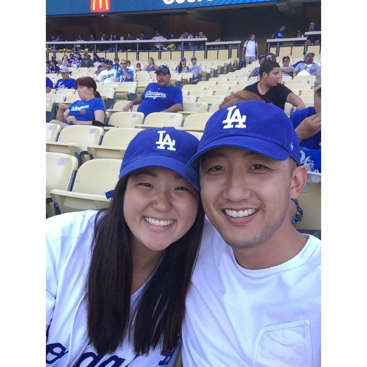 Our first Dodgers game