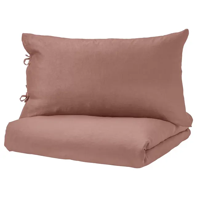 PUDERVIVADuvet cover and pillowcase(s), dark pinkFull/Queen (Double/Queen)