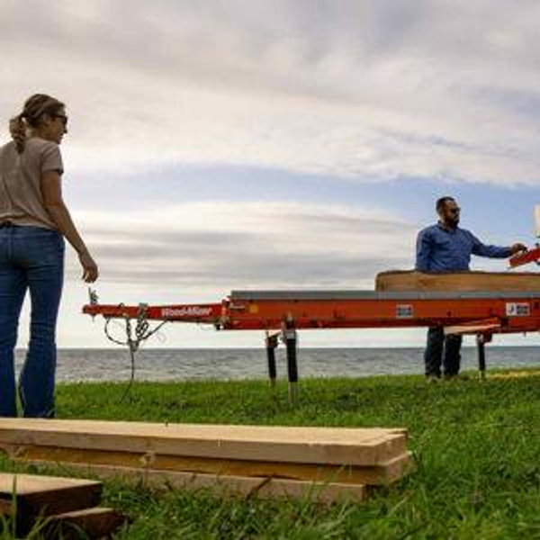 Portable Sawmill for Building Our Home! & tending the forest (:
