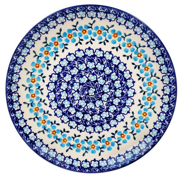 10" Dinner Plate (Sky Blue Border)