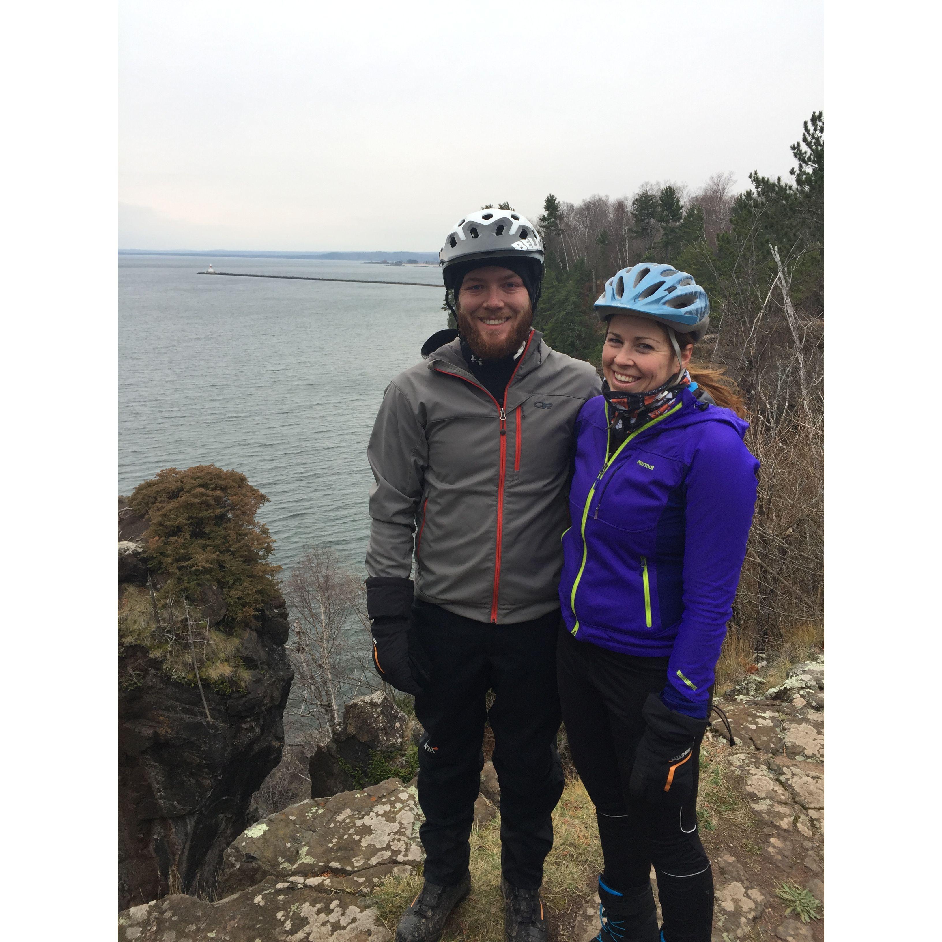 Winter ride in Marquette, MI