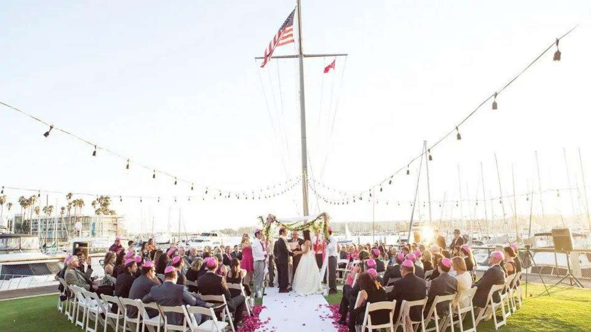 california yacht club wedding