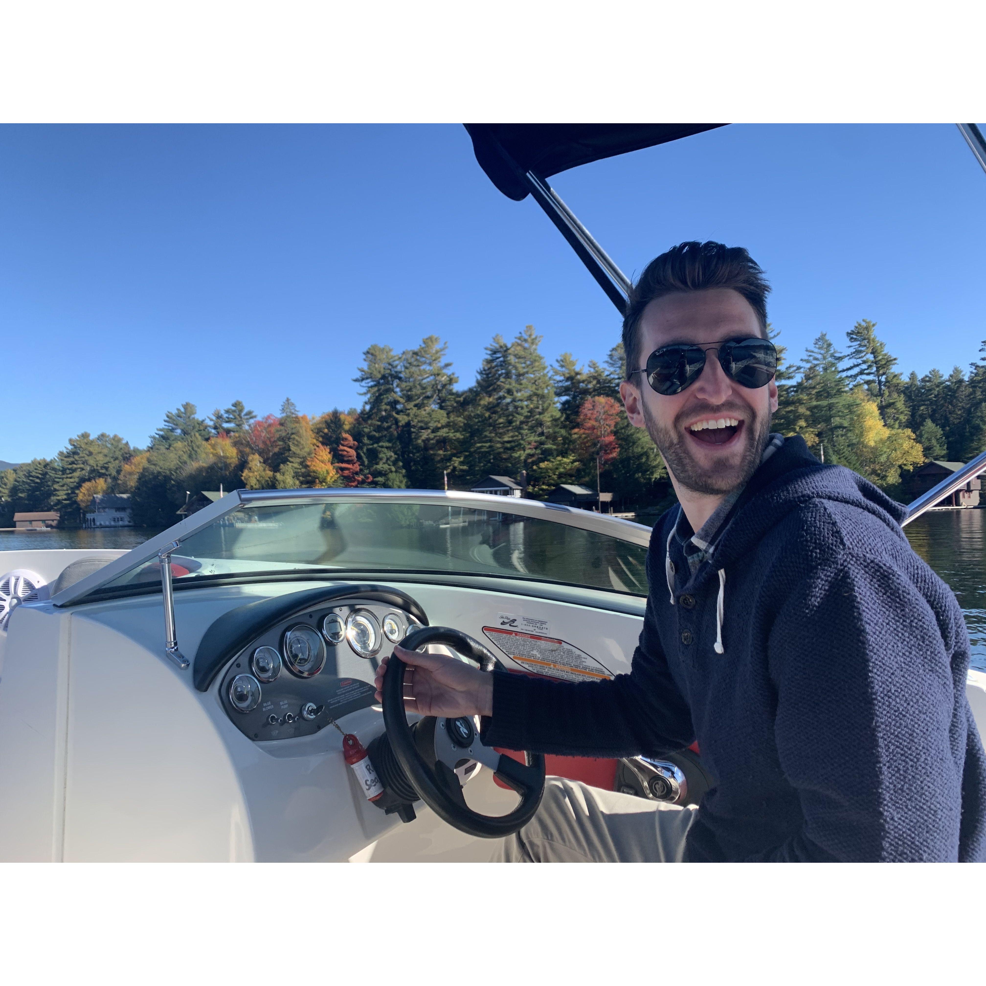 North East Fall Foliage Tour...boating Lake Placid