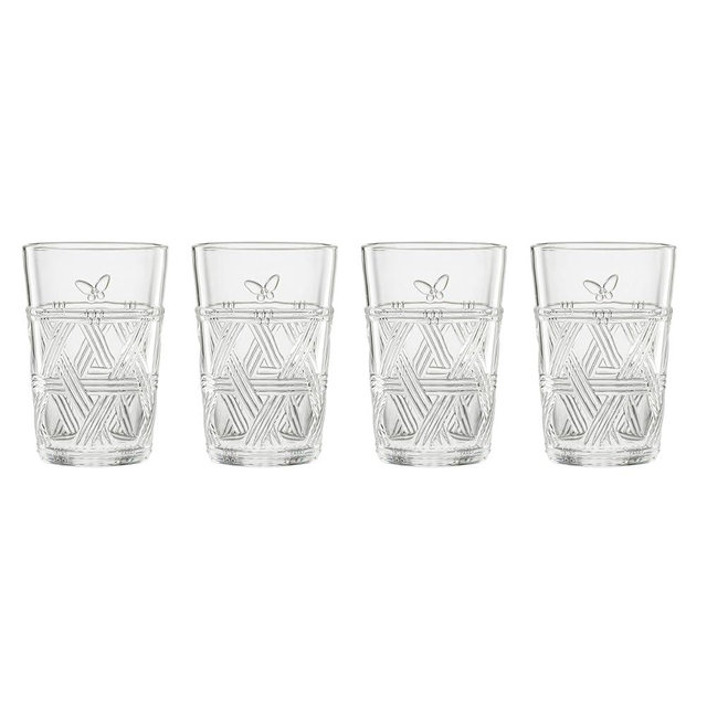 Lenox Clear Butterfly Meadow Tall Glasses, Set of 4, 4 Count