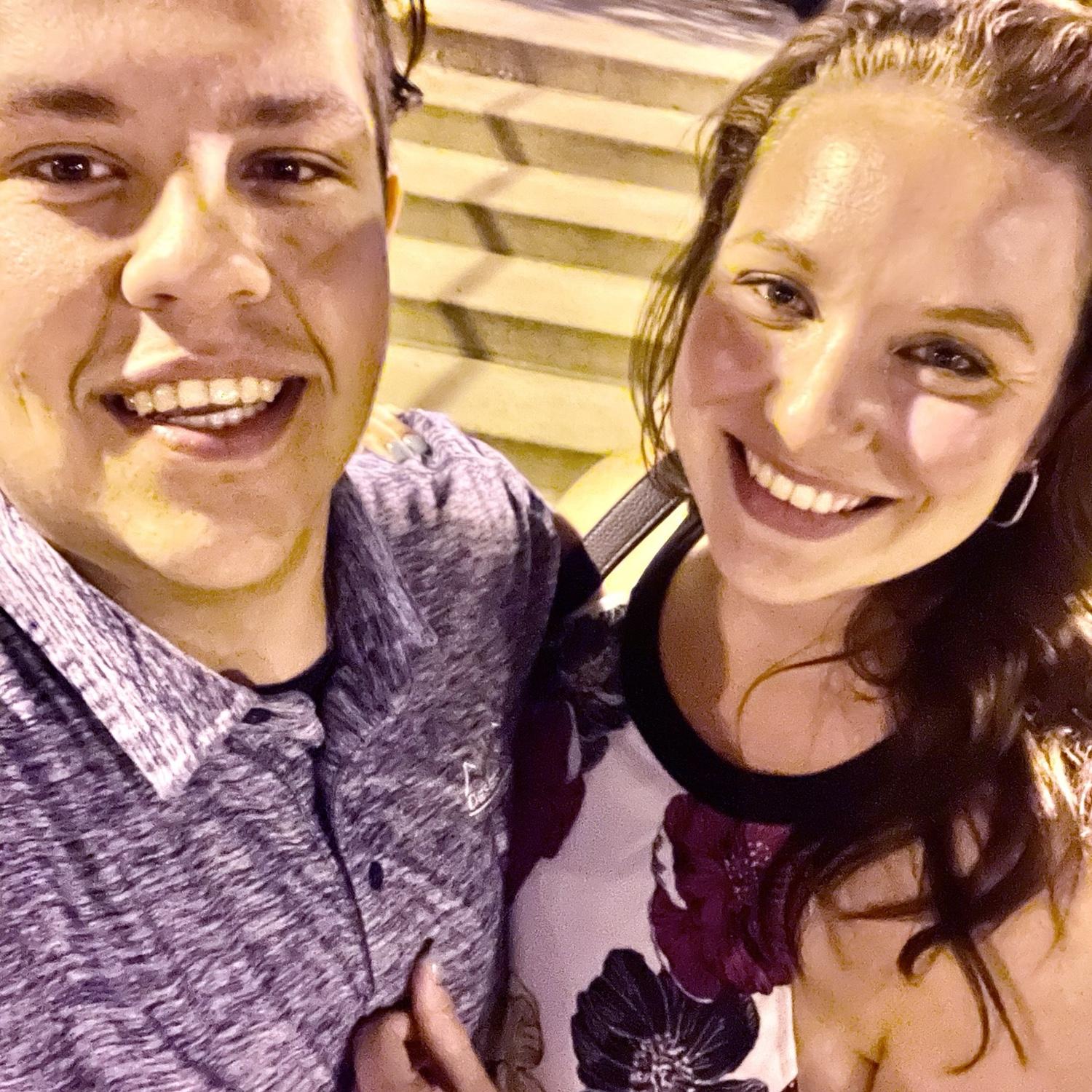 After a first date, a second date was setup where our first picture together was taken.