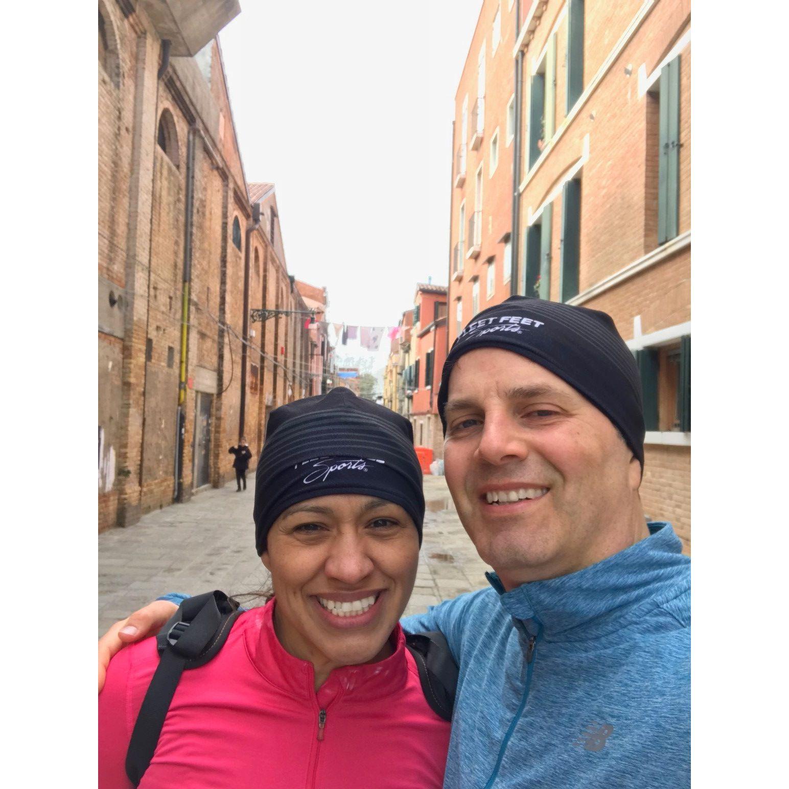 Morning Run thru Venice, Italy