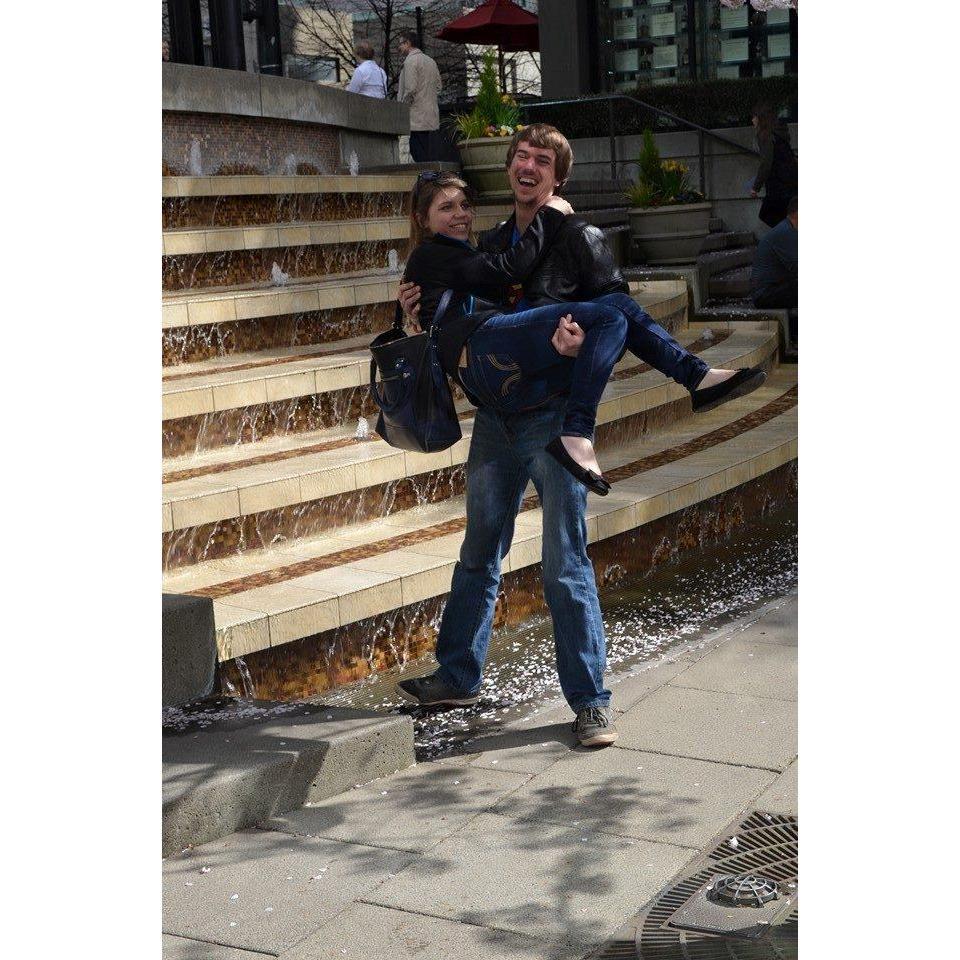 Our First visit to Pioneer Square together. April 2015