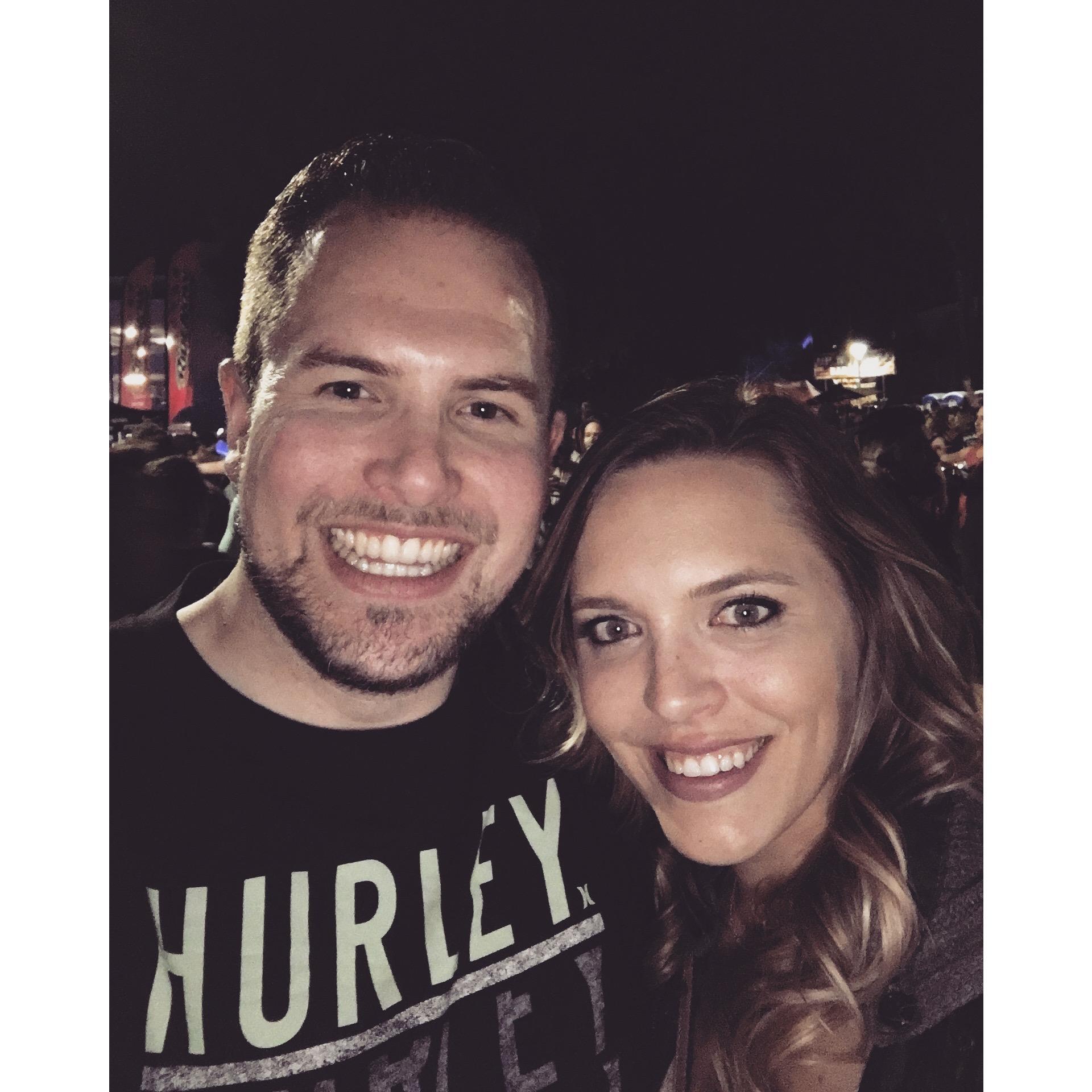 One of our first trips to Arizona for a concert
