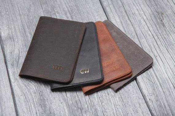 Personalized Leather Passport Holder