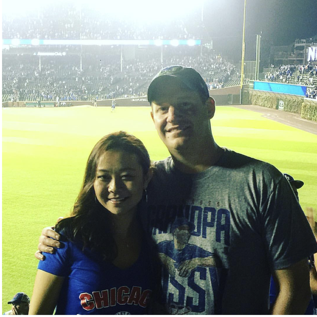 2016 NLCS - Second Date - Wrigley Field - The sexual chemistry in the bleachers was hotter than the heat of 1,000 suns, just hot enough to ignite the Cubbies' first World Series run in 108 years. NBD.