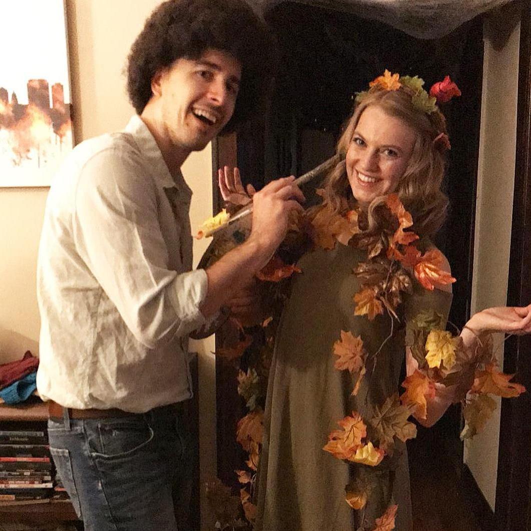 First Halloween: Bob Ross and a Happy Little Tree