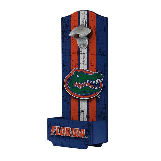 FOCO NCAA unisex-adult NCAA College Team Logo Wooden Bottle Cap Opener Sign