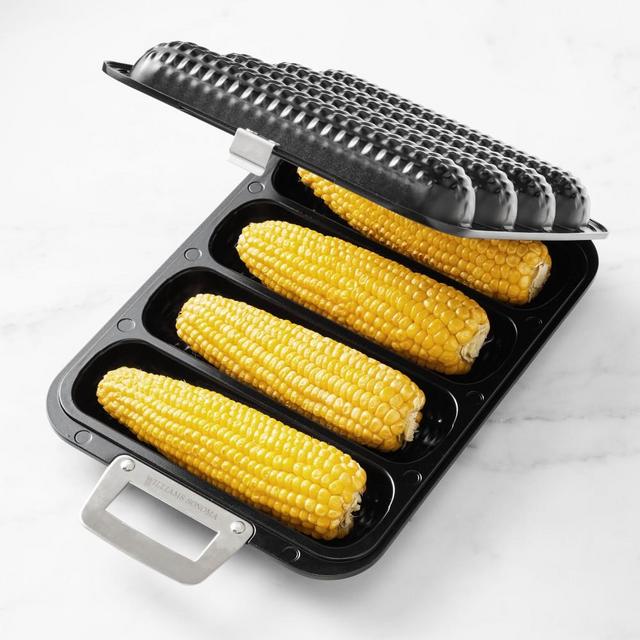 Williams Sonoma High Heat Outdoor 4-Well Corn Basket