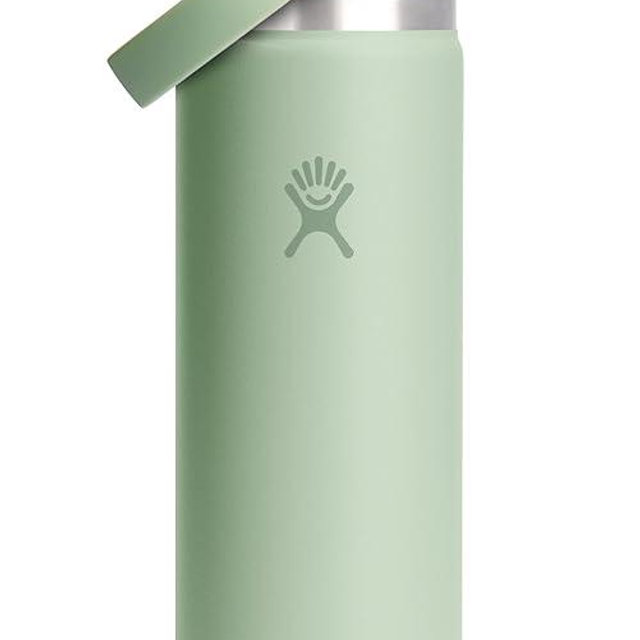 Hydro Flask 24 Oz Wide Flex Straw Cap Bottle - Insulated Stainless Steel - Wide Straw Lid, Non Spill, Leakproof in Aloe